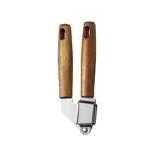 1pc Rosewood & Stainless Steel Kitchen Tool Set, Peeler, Can Opener, Whisk, Pizza Cutter, Cheese Slicer, Cooking & Baking Accessories