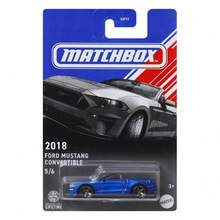 Mattel Matchbox Retro Amerikanische Muscle Cars 6-teiliges Modellauto Set, 1:64 Maßstab Sammlerstücke - Modelle von 1953-2018 (Buick Skylark, Cadillac Eldorado,  Mustang, Chevrolet Camaro SS/Corvette), mit Aufhänge-Display Verpackung. - GGF12-6pcs - Übersicht 7