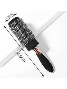 WANMEI Cepillo redondo, cepillo rodillo de aluminio, adecuado para secar con secador el flequillo, cepillo para el cabello rizado y liso de calidad de salón para mujeres, tecnología de calor resistente a los iones de nano, creando rizos profesionales, peinado y una textura brillante. Cepillo redondo, cepillo secador de pelo, cepillo redondo grande, cerdas de nailon, cepillo rizado, cepillo de mujer, peine de mujer - Multicolor - Ver 9