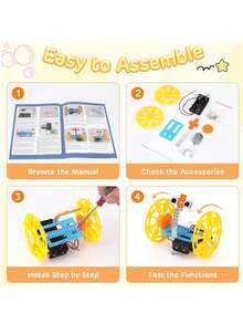 STEM Robotics Science Kits, DIY Projects For Kids, Electronic Science Experiments, Robot Building Craft Toys, Engineering Kits, Ideal Christmas Birthday Gifts For Boys & Girls