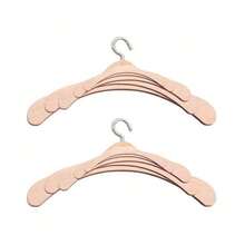 10cm-30cm娃娃衣架支架，木制娃娃衣架，适用于10-30cm娃娃衣服收纳，适用于拉布布娃娃、重生娃娃、衣物收纳 - 彩色 - 查看 8