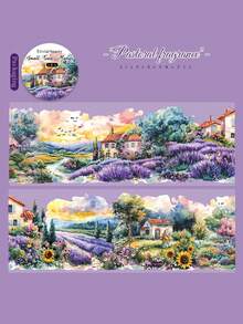 1 Roll Small Town Landscape & House PET Decorative Tape, Suitable For Scrapbooking, DIY, Photo Album, Planner - Multicolor - View 17