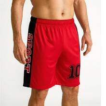 Men's Sports Shorts For Gym, Bodybuilding, Running - Đỏ thể thao - Xem 3