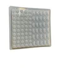 Molde para Gelatina, Chocolate, Jabón o Yeso en forma de Bocas y Ojos de Paleta Payaso. Ideal para Fiestas. Material Resistente y Reutilizable. - Blanco - Ver 6