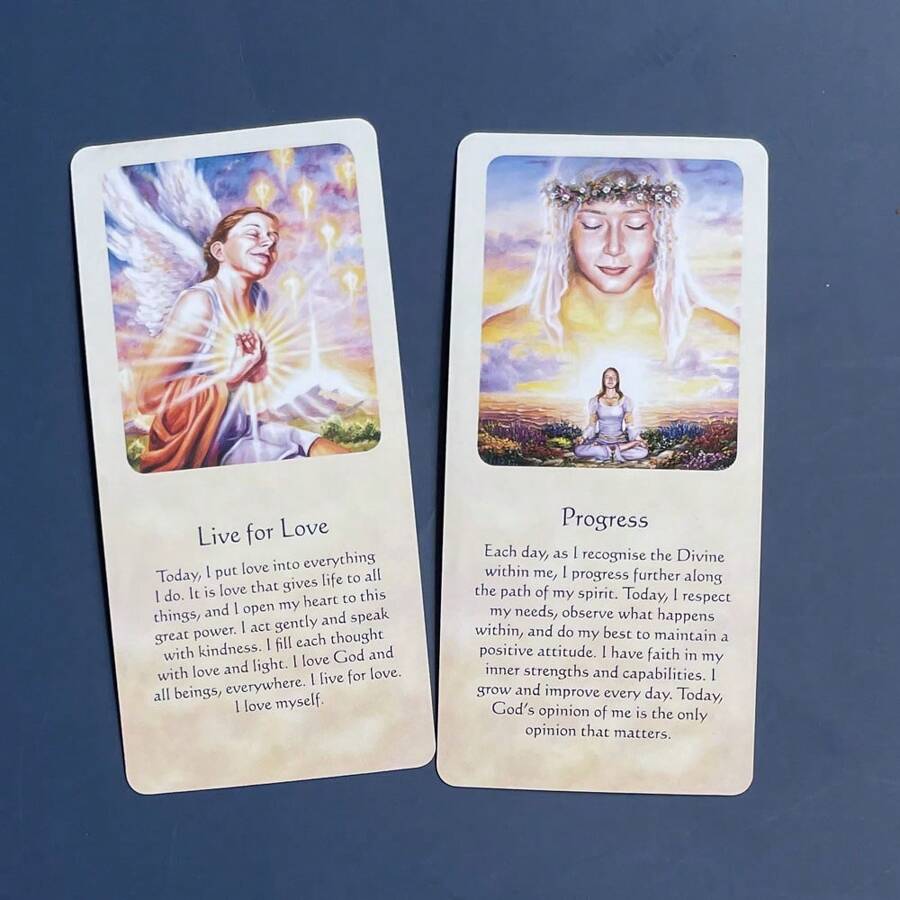 Messages Of Life Deck, Mystical Paper Oracle Cards With Guidance Meaning On The Cards 54-Card - Multicolor - View 1