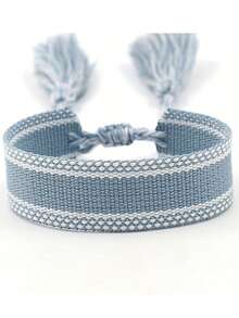 1 件定制姓名编织手链、带流苏的定制文字编织手镯、个性化流苏友谊手链、母亲节定制姓名手链、多色可选，适合婚礼、周年纪念、生日 - 全年可佩戴的礼物、周年纪念礼物、优雅配饰、优质工艺 - 彩色 - 查看 18