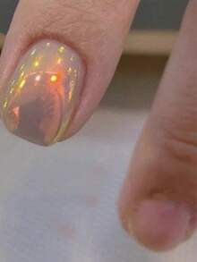 2Pcs/Set [Sparkling Powder Nail Art Supplies] Shimmering Highlighter Glitter Flakes For Nail Art Decoration, Sparkling Powder, DIY Manicure Supplies,Comes With 2 Sponge Applicator - 彩色 - 查看 5