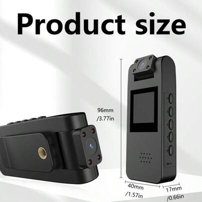 Smart Recorder - 1080P High-Definition Camera,110° Lens Angle, Portable Handheld Pocket Camera, 1.33-Inch Ips Screen, 800mAh,USB Charging, Perfect Gift For Festivals And Birthdays. Suitable For Motorcycles, Vlog Shooting, Outdoor Activities, Live Streaming - Compatible With Smartphones, Video Devices, Rugged Design High-Definition Graphics, Adventure Equipment, Modern Gadgets, Durable Construction, Exclusive For Tech Enthusiasts