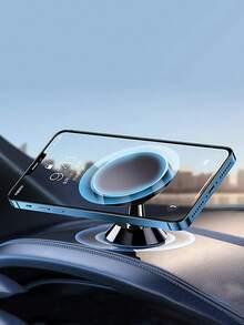 1 pieza Soporte magnético para teléfono de coche, soporte magnético adhesivo multifuncional para panel de instrumentos y salpicadero del coche para navegación - Multicolor - Ver 3