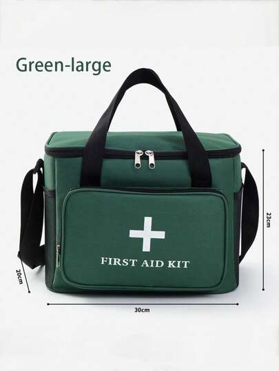Large Capacity Multi-Pocket First Aid Bag, With Shoulder Strap, Crossbody Outdoor Sports First Aid Kittravel Essentials For Holiday Vacation Back To School Stuff Medicine Organizer Emergency Bag For School Emergency Kit Medicine Bag Medicine Storage Bag For Travel For Outdoor Portable