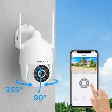 ANRAN 5MP Dome Surveillance Camera WLAN For Surveillance Camera Set, Two-Way Audio And 360 Degree Swivel, Replacement Camera - White - View 5