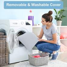 Pregnancy Pillow, J-Shaped Full Body Pillow, Nursing Pillow, Support And Pregnancy Pillow For Pregnant Women With Removable Cover - 灰/黑 - 查看 6