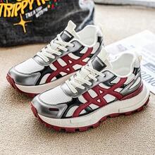 2025 Novos Tênis Masculinos de Malha Respirável de Sola Grossa para Primavera/Verão, Calçados Esportivos Casuais Confortáveis e Versáteis