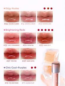 JUDYDOLL Ice Watery Lip Gloss-Gen 2 Shiny Mirror Lip Gloss, Moisturizing & Nourishing Essence, Long-Lasting - 10 You and Roses - View 11