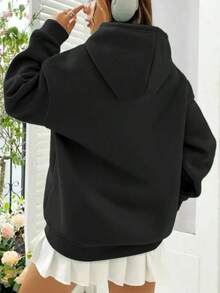 Dogpool Big Size Women Hoodie Women's Sweatwomen Hoodies Deadpool Wolverine Dog Pool Hugh Jackman - 黑色 - 查看 3