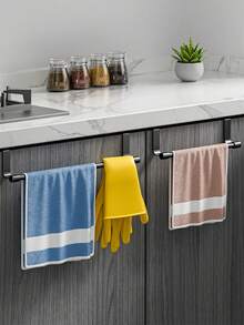 1pc Modern Bathroom Towel Rack - Space-Saving Wall-Mounted Rag Holder, Rust-Proof Stainless Steel Towel Bar, Suitable For Home, Bathroom, RV, Perfect Housewarming, Christmas, Halloween Gift - Multicolor - View 11