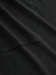 Men's Winter Clothes Halloween Costumes Essentials Hoodies, High-End Printed Men's High-End Letter Pattern Printed New Hoodie, Casual Daily Drawstring Hooded Sweatshirt With Elegant Fashionable Printed Front And Back, Front  Pocket, Men's Top - 黑色 - 查看 5