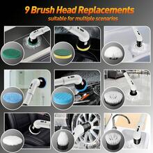 IAGREEA 电动清洁器，双速可调无线清洁刷套装，可拆卸手柄淋浴清洁器，配备 6 个可更换刷头，高效便捷，适用于厨房、地板、浴室和瓷砖清洁