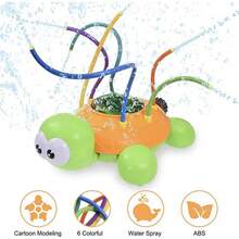 儿童洒水器，儿童花园水上玩具洒水器，适用于户外花园庭院草坪，儿童夏季户外玩具乌龟，恐龙花园水上玩具，适合3 4 5 6 7 8岁男孩女孩礼物 - 多色 - 查看 3