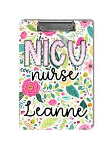 个性化亚克力护士写字板，双面可定制姓名，40种款式可选，护士礼物，护士毕业礼物，医疗保健亚克力写字板，护士用品，办公及学校用品，圣诞装饰，考试用品 - 彩色 - 查看 19