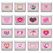 1件DIY模块化照片手链，包含动物、爱心、字母、水果、眼睛、花朵元素，适合作为派对礼物送给朋友/情侣，适用于圣诞节、新年、万圣节、情人节等节日，设计精美，不锈钢材质，本地制造，实用时尚，圣诞节和万圣节必备单品，秋季色调，圣诞风格 - 多款組合 - 查看 3