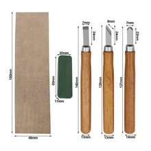 Aimall Wood Carving Kit, 10 PCS Wood Carving Set - Wood Carving Tools With Canvas Case,Sharp Cr-V 60 Steel Blades, Wood Chisel Sets For Beginners And Professionals