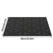 Large Induction Hob Protector Mat 52*60cm Silicone Heat Resistant Mats Washable - Black - View 5