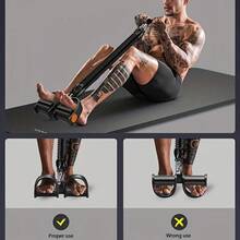 Juego de poleas multifuncional ajustable de 20-100 libras - Adecuado para adelgazamiento abdominal y fortalecimiento del core masculino/femenino | Equipo de ejercicio de Pilates/Yoga/Abdominales/Adecuado para entrenamiento de gimnasio en casa