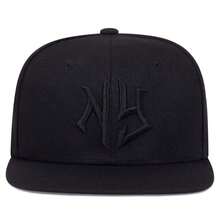 1Piece Men NG Letter Embroidered Hip Hop Hat Outdoor Adjustable Sunscreen Leisure Hat Spring Summer Travel Tourism Beach Vacation - 藍色 - 查看 8