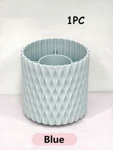 1个可旋转菱形网格化妆刷架，梳妆台收纳架 - 适用于口红、眉笔、眼影刷、散粉刷等，简约桌面文具刷架收纳架 - 彩色 - 查看 13