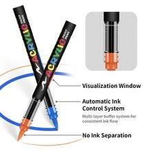 1pc Direct Liquid Soft Tip Acrylic Marker Pen 240 Color Set, Non-Transparent Watercolor Brush Pens For Art Students, DIY Crafts, Calligraphy, Scrapbooking, Handwriting, Card Making, Black Card Paper, Stone Painting, Christmas Decoration, Wood, Plastic, Canvas, Suitable For Students And Office Workers