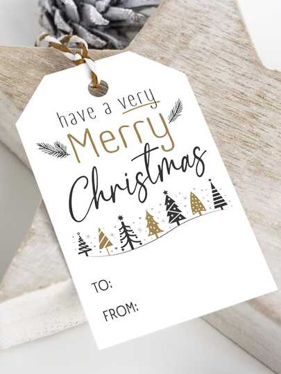 50 st, hängande juldekorationskort, julgransprydnadsetiketter, lämpliga för god jul, tomma skrivkort med gratulationer, presentförpackning, presentdekoration, hängande kort, juldekorationer, miniprylar, söta estetiska saker, coola prylar, ovanliga föremål, presentdekor, dekorationer