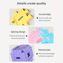 Digital Building Block Toys For Kids, Building Toys, Building Set, Children'S Educational Toys, Interlocking Creative Connecting Kit-Promote Fine Motor Skills Sensory Development-Random Color - Multicolor - View 10