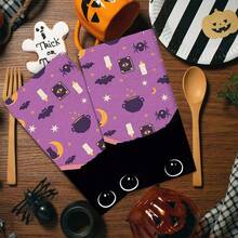 2/4 Stücke Set, Geschirrtücher, Schwarze Katzen Muster, geeignet für Halloween, super saugfähige Mikrofaser moderne Handtücher, Kochens- und Backens-Geschirrtücher, bedruckte Geschirrtücher, Reinigungstücher, Handtücher, super weich und hochsaugfähig, tolles Geschenk für Nachbarn, Mütter, Freunde, Geburtstag, Halloween, Einweihung, Küchendekoration, Haushaltsgegenstände - Verschiedenfarbig - Übersicht 14