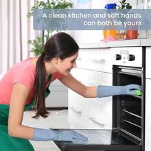 Rubber Cleaning Gloves For Dishwashing, 4 Pairs Reusable Kitchen Gloves For Washing Dishes And Household Cleaning, Colorful Dish Gloves With Flocked Lining And Non-Slip Grip, Perfect For Woman Men - M, Home Cleaning, Kitchen Cleaning, Party Cleaning - Hồng - Xem 6