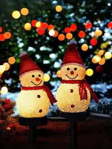 Solar Powered LED Snowman Light, Outdoor IPX-4 Waterproof, Independent Solar Panel, Solar Snowman Garden Light, LED Outdoor Lawn Decor, Auto On At Night, Solar Charging, Detachable Parts, Flush Mount, Suitable For Garden, Lawn, Path, Christmas Yard Decor, Path Decoration, Yard, Christmas And Halloween Atmosphere - Brand New Unused Photovoltaic Module Nickel Battery Board! Christmas Decoration Christmas Tree Gift Decor Halloween Decor Wall Decor Halloween Ornaments