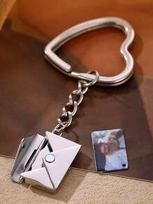 Quà tặng tốt nghiệp cá nhân hóa dành cho bạn thân, móc khóa ảnh tùy chỉnh, móc khóa phong bì ảnh cá nhân hóa, thích hợp làm quà tặng ngày Valentine. - Móc khóa SUV-Heart - Xem 2