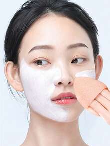 1pc Reusable Exfoliating Soap Saver Pouch,Free Facial Cleaning Tools,Powder Puff, Soap Saver Bag,Soap Bag - Bathing Sponge - Bath Ball - Scrubbing Sponge - Super Soft Scrubbing Sponge/Freezing Rich,Facial Sponge Cleaning And Makeup RemoverSuitable For Knotted Shower Soap Bag For Foaming And Drying - Multicolor - View 4