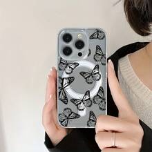 Teléfono: Este es un nuevo teléfono magnético de acrílico transparente compatible con phone 16 Pro, 15/14 Plus y 13/12/11 Pro. Cuenta con un diseño clásico transparente y resistente a los golpes, ideal tanto para hombres como para mujeres. - Colores mixtos 1 - Ver 8