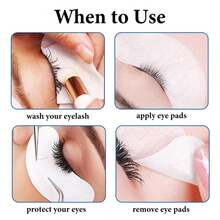 100pcs Eye Pads For Eyelash Extension, Hydrogel Under Eye Patches Without Lint For Eye Lash Makeup And Skin Care Tool - Silver - View 4