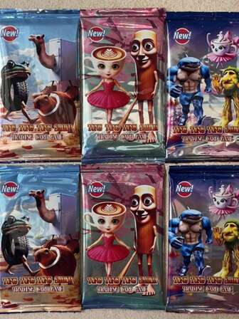 120pc New Mythological Creature Cards Tralalero Tralala - A Series Of Strategic Card Games, Each Pack Contains 8 Smooth Laser-Printed Base Cards, Anime-Style Battle Collectible Cards, Randomly Packed - This Is A Meaningful Gift For Friends Who Love Anime, Fun AI Creature Designs For Decoration, Interesting Designs, And Bright Colors For Creative Decoration.