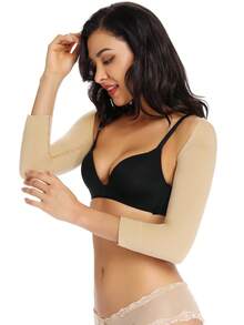 Upper Arm Slimmer Women Compression Arms Sleeves Light Support Shoulder Shaper Keep Posture Top Slimmng Arms Invisible Shapewear - Apricot - View 6