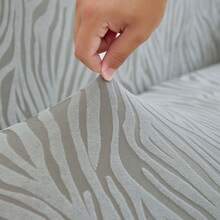 1PC High Elastic Sofa Cover Suitable For 1/2/3/4 Seat Jacquard Skirt Sofa Cover Cat Claw Proof Easy To Clean Machine Washable Sofa Protector Suitable For Bedroom Office Living Room Home Decoration All-Inclusive Sofa Cover Valentine's Day Gifts Valentine's Day Decorations - Màu Xám nhạt - Xem 8