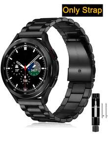 VA VA VOOM Correa de reloj de metal de liberación rápida de 20 mm/22 mm, ajustable, compatible con Samsung Galaxy Watch y otros modelos. Esta pulsera casual y de moda unisex es resistente al agua y transpirable, con una correa de color dorado. Es un accesorio ideal para relojes inteligentes, adecuado para uso diario, Día de la Madre, Día del Padre, deportes, regalos festivos, vuelta al cole, Cyber Monday, Navidad y talla grande. - Multicolor - Ver 28