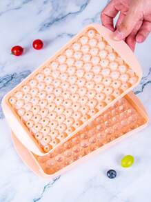 1pc PP Ice Cube Mold, Minimalist Plain Ice Ball Making Mold For Home Supplies - Blue - View 8