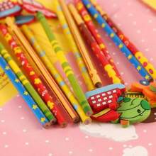 12/6/3支8.46英寸随机卡通汽车和船铅笔，创意卡通HB铅笔，适用于办公室、学校用品、学生礼物、节日礼物 - 彩色 - 查看 3