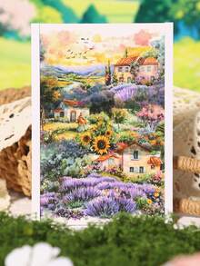 1 Roll Small Town Landscape & House PET Decorative Tape, Suitable For Scrapbooking, DIY, Photo Album, Planner - Multicolor - View 4