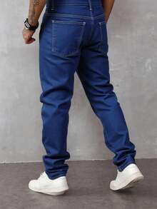 JEANS 5 BOLSAS CORTE STRAIGTH AZUL OBSCURO MEZCLILLA