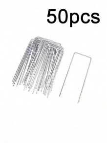 20/30/40 U-Shaped Garden Nails For Control Membrane, Lawn Pegs For Fixing Turf, Chicken Wire, Fencing, Barrier Membrane, Artificial Grass, Mats And Nets - Galvanized Staples And Pins - Multicolor - View 14