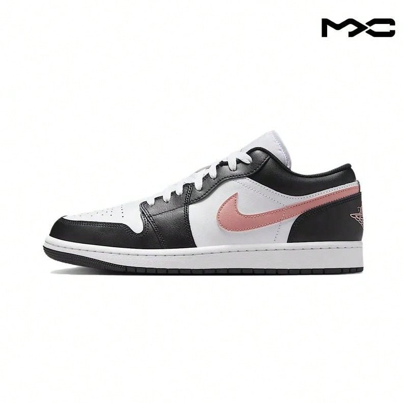 Air Jordan 1 Low 'Black Rust Pink' White Sneakers Men 553558-165 - Nhiều màu - Xem 1